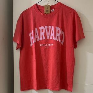 H&M Red Harvard Graphic Tee
